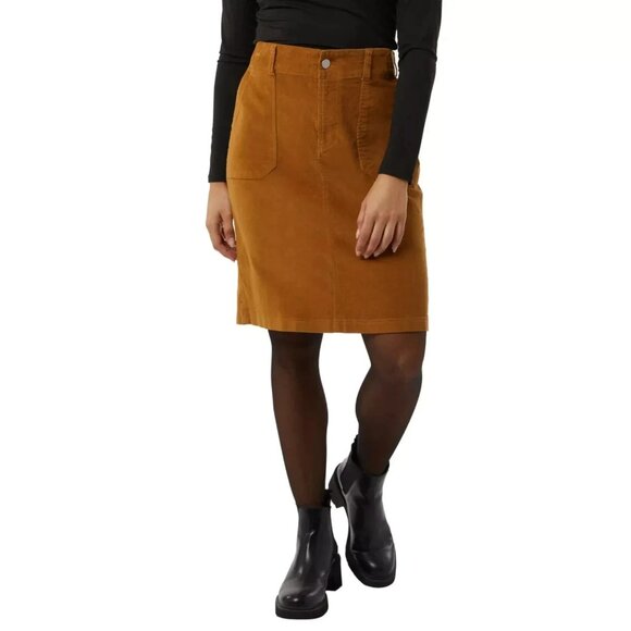 32 Degrees Dresses & Skirts - 32 Degrees Women's Plus Size XXL Yellow (Golden Tan) Corduroy Skirt NWT